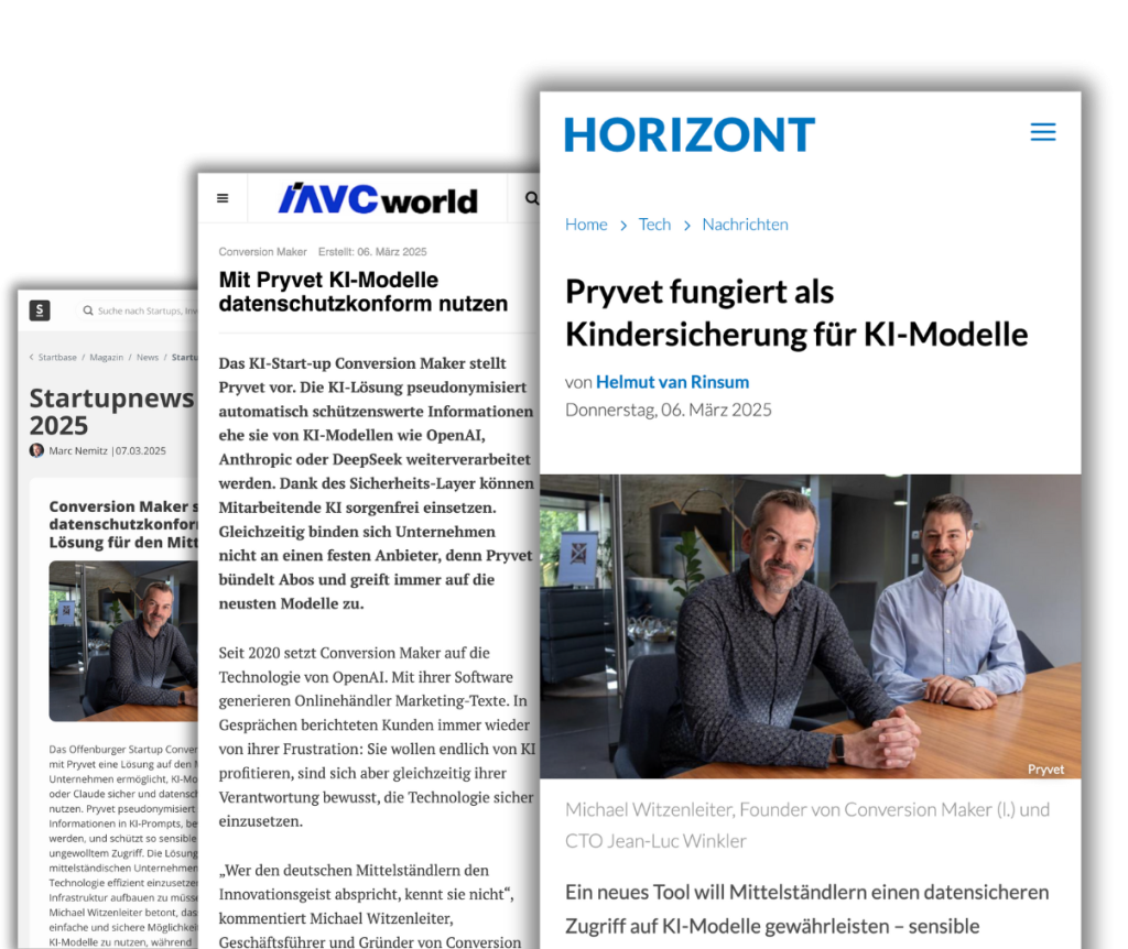 Pryvet in the News